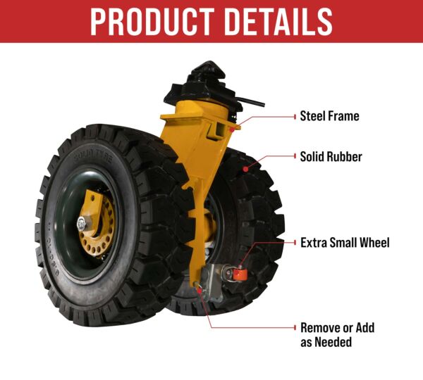 shipping container rugged dual caster wheels w/ twist lock, 4000 lbs wll